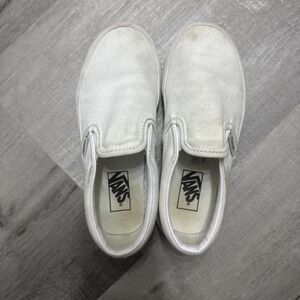 VANS Off the Wall‎ Kids Slip-On Shoes, Size 13.5 White